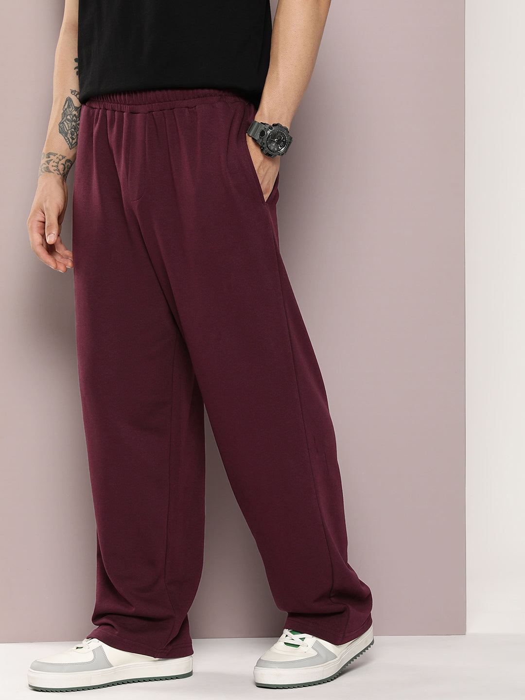 Men Super Soft Cotton Extra Baggy Korean Pant