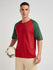 Mens Solid Oversized Raglan Sleeve Round Neck Tshirt