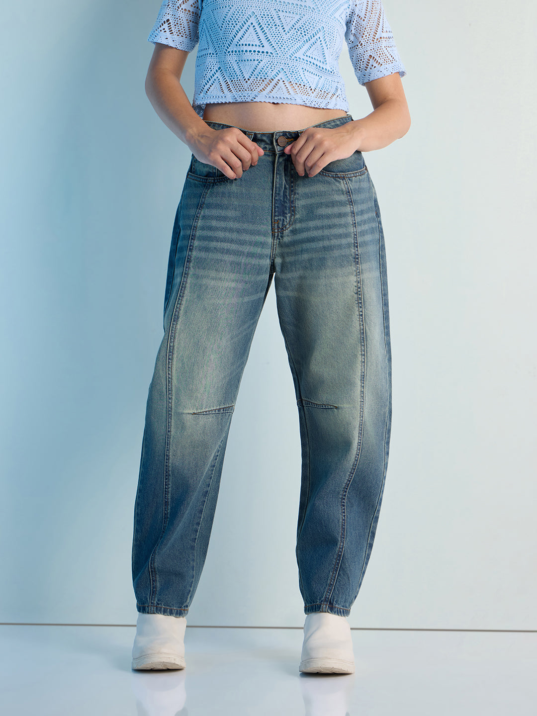 Womens Boot Cut Strech Denim Jeans Pant