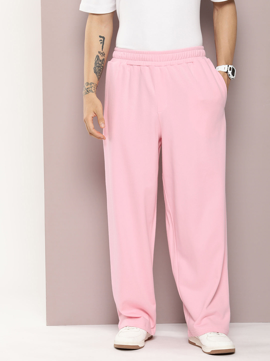 Men Super Soft Cotton Extra Baggy Korean Pant