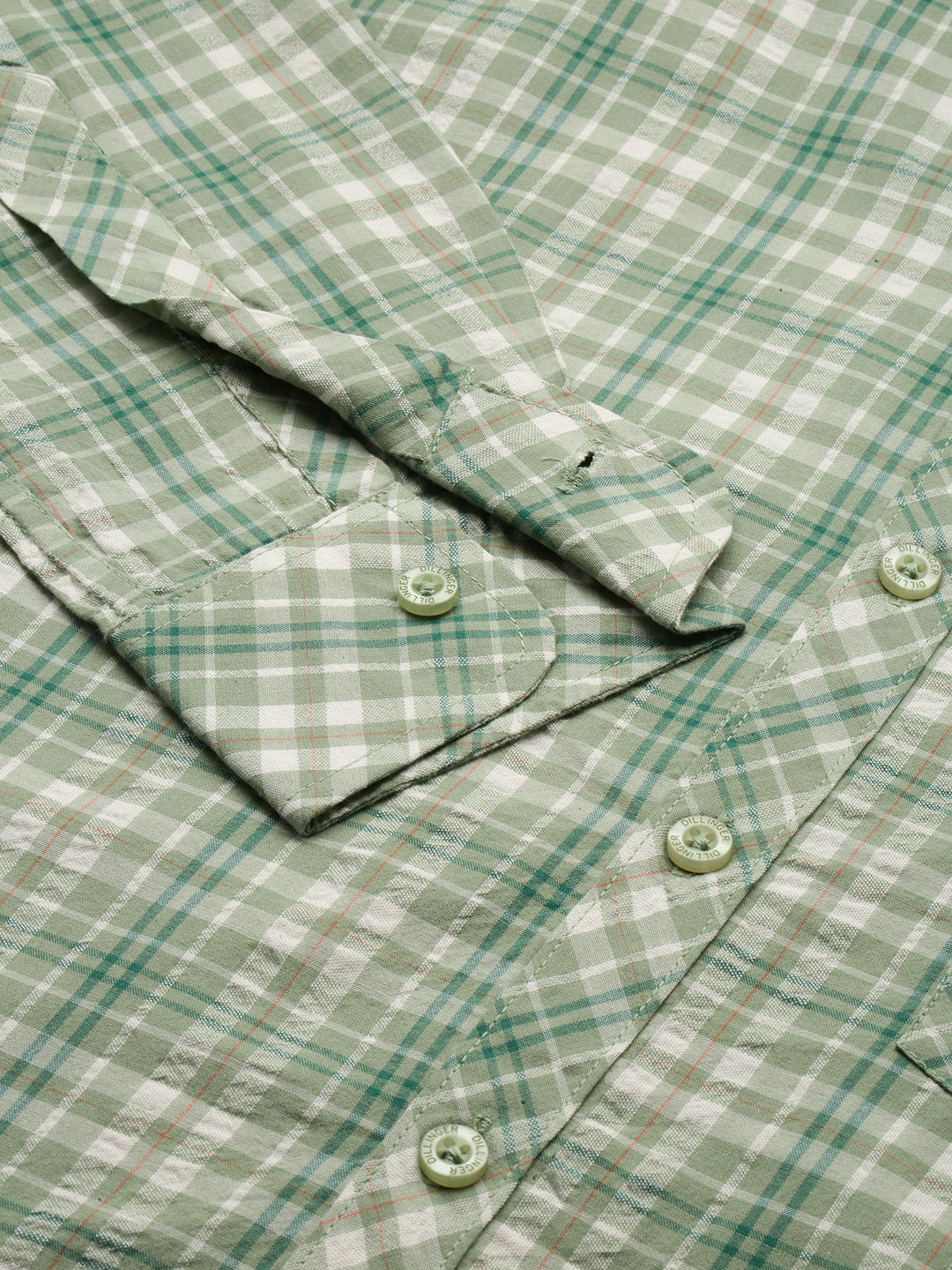Men Checked Full Sleeve Shirt With Pocket