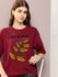 Womens Half Sleeve Round Neck Oversized Fit T-Shirts