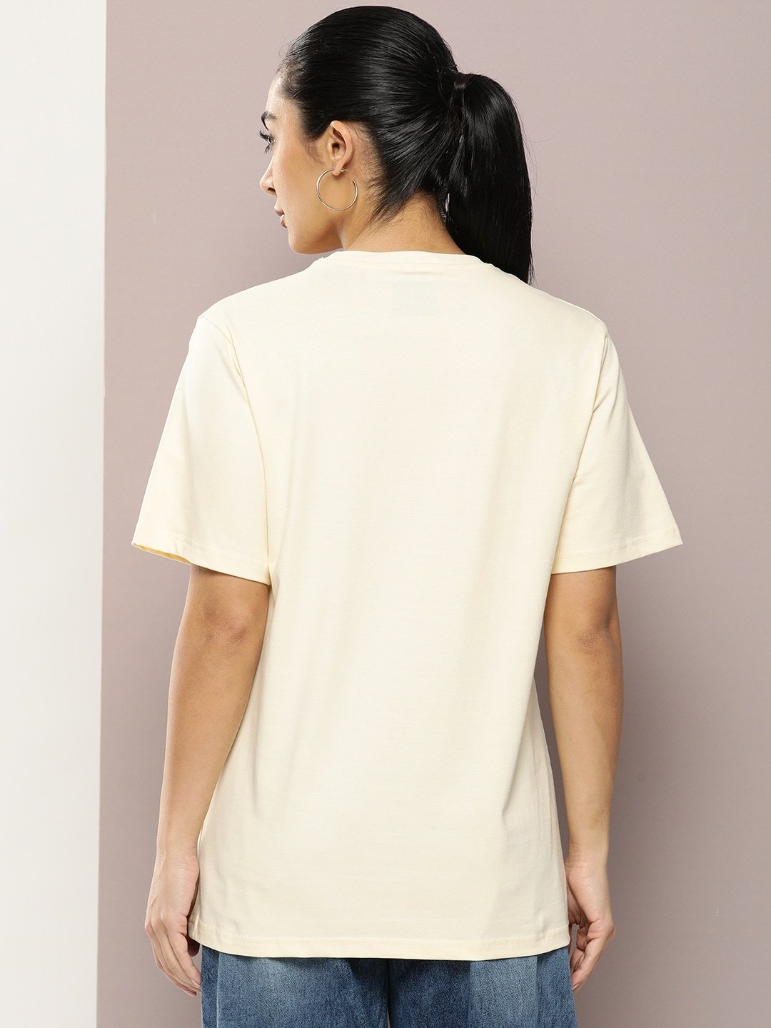 Womens Half Sleeve Round Neck Oversized Fit T-Shirts