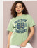 Womens Half Sleeve Round Neck Printed Oversized Fit Tshirts