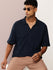 Mens Half Sleeve Polo Neck Solid Oversized Fit Tshirts
