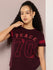 Womens Half Sleeve Round Neck Applique Regular Fit Tshirts