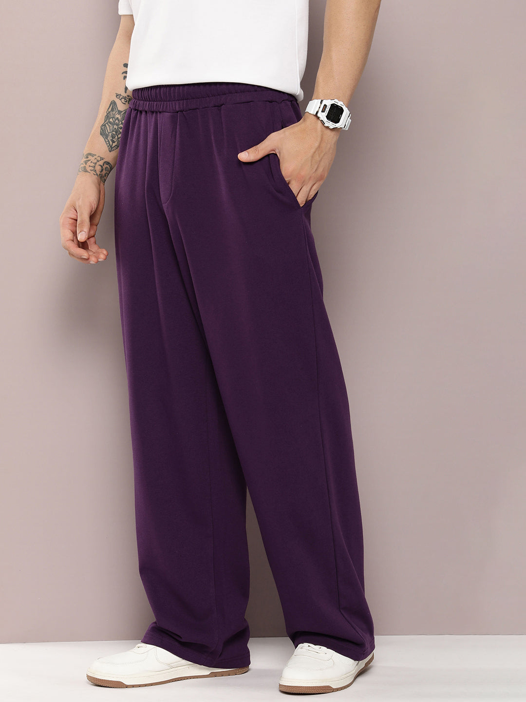 Men Super Soft Cotton Extra Baggy Korean Pant