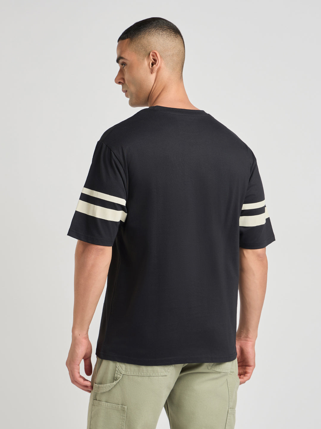 Mens Printed Oversized Cotton Round Neck Tshirt
