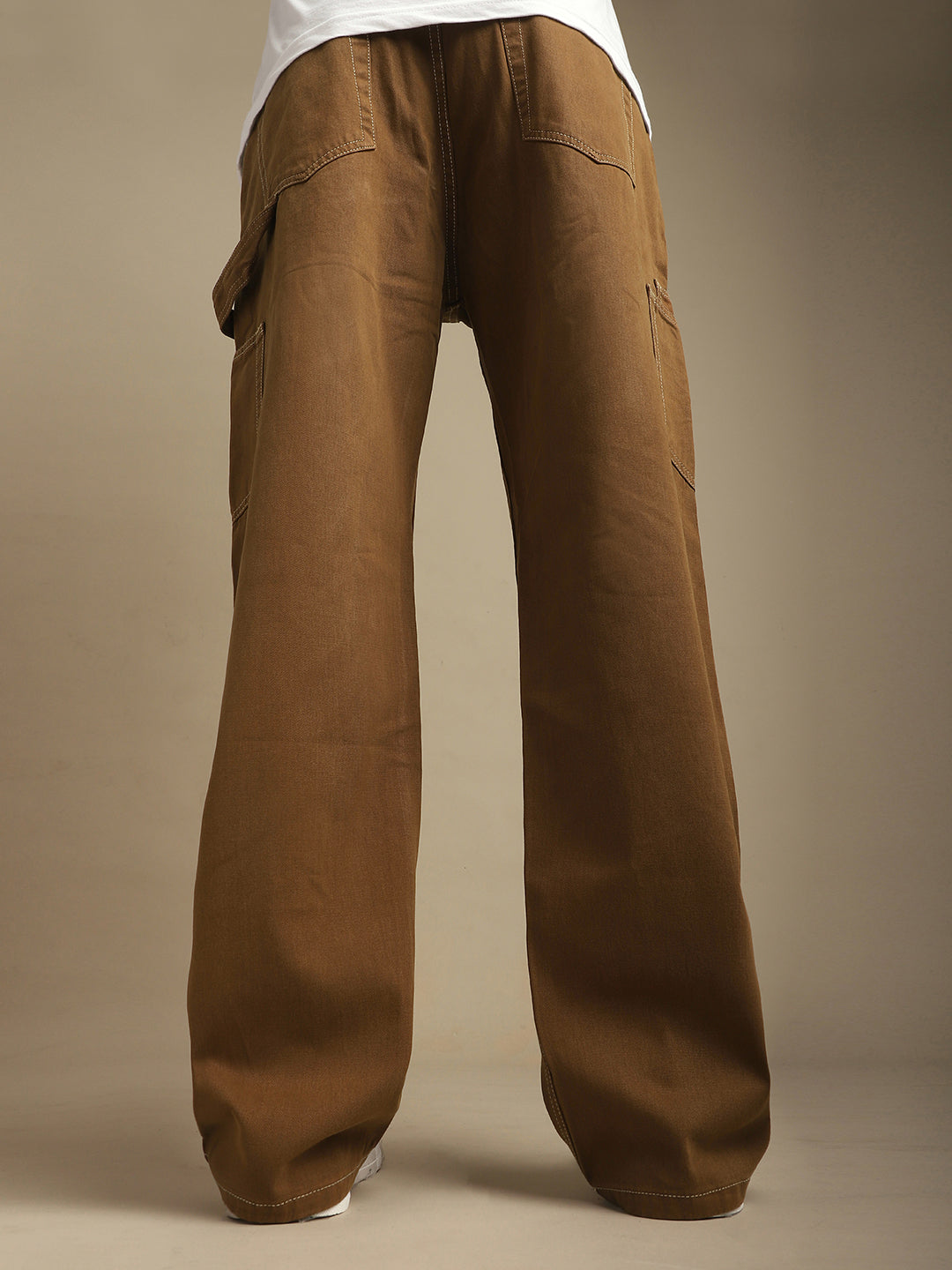 Men Plain Cargo Jeans
