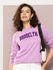 Womens Full Sleeve Round Neck Embroidered Oversized Fit Tshirts