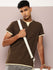 Mens Half Sleeve V-Neck Solid Regular Fit Tshirts