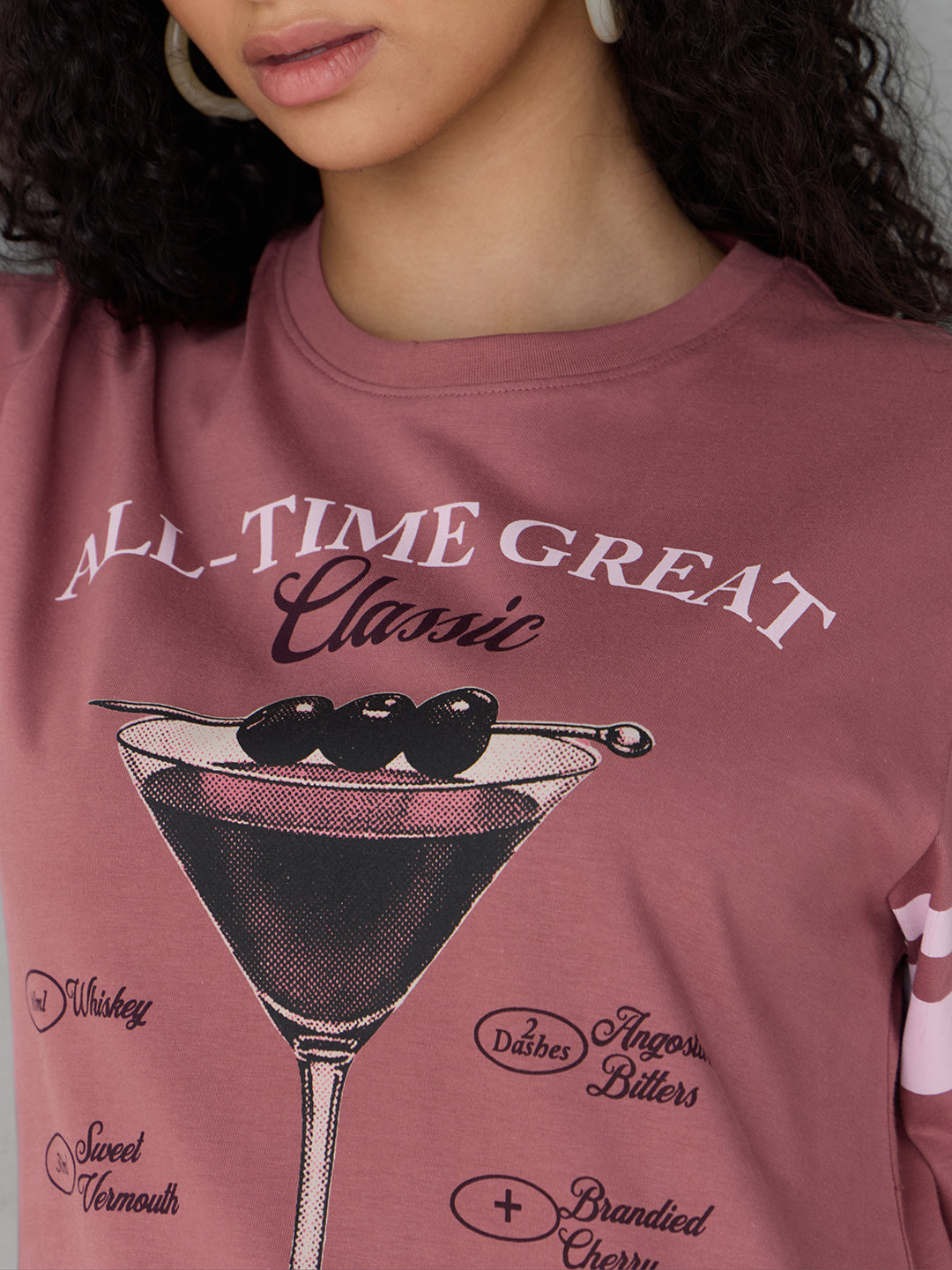 Womens Half Sleeve Printed Oversized Fit Tshirt