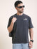 Mens Half Sleeve Round Neck Puff Print Oversized Fit Tshirts