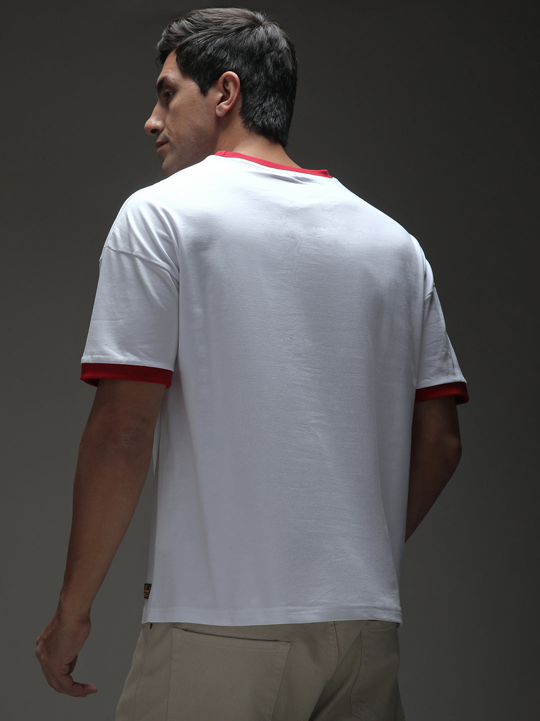 Mens Half Sleeve Drop Shoulder Printed Oversized Fit T-Shirts