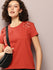 Womens Half Sleeve Round Neck Embroidery Boxy Fit Tshirts