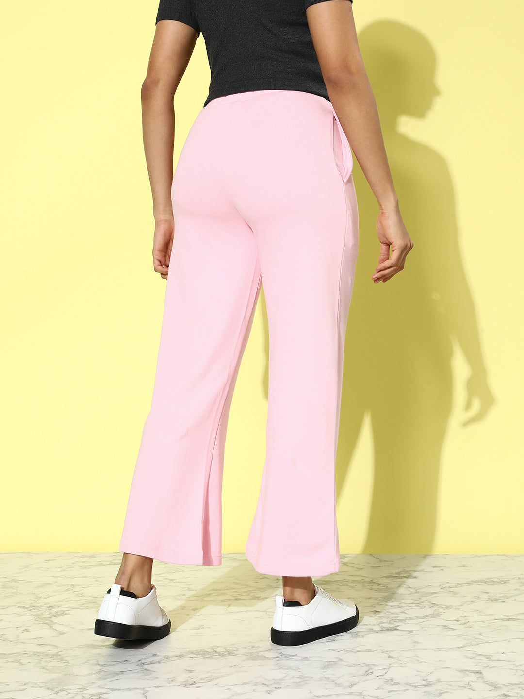 Women Solid Relaxed Fit Track Pant