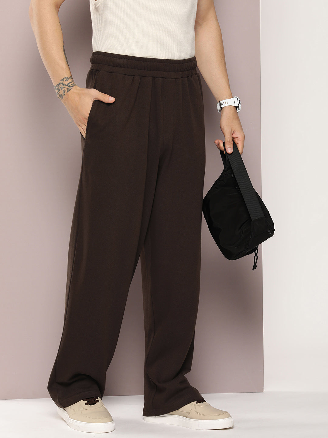 Men Super Soft Cotton Extra Baggy Korean Pant
