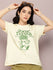 Womens Half Sleeve Round Neck Printed Boxy Fit Tshirts