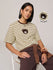 Womens Striped Oversized Fit Cotton T-Shirt