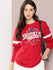 Womens Full Sleeve Round Neck Printed Oversized Fit Tshirts
