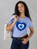 Womens Half Sleeve Chinley Embroidery Boxy Regular Fit Tshirt