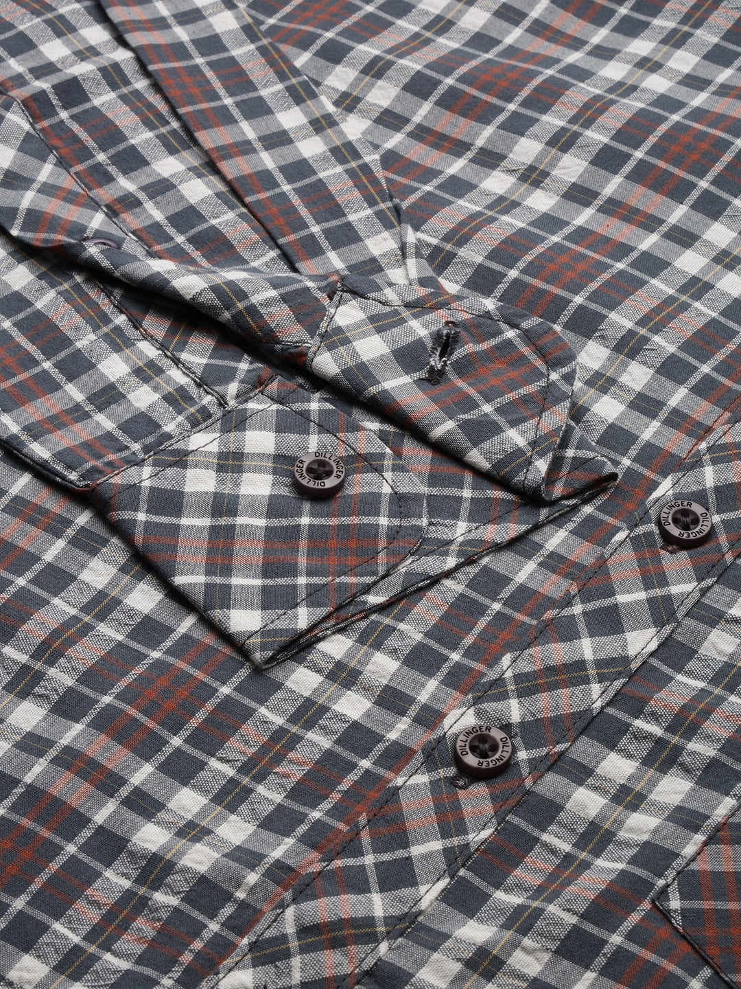 Men Checked Full Sleeve Shirt With Pocket