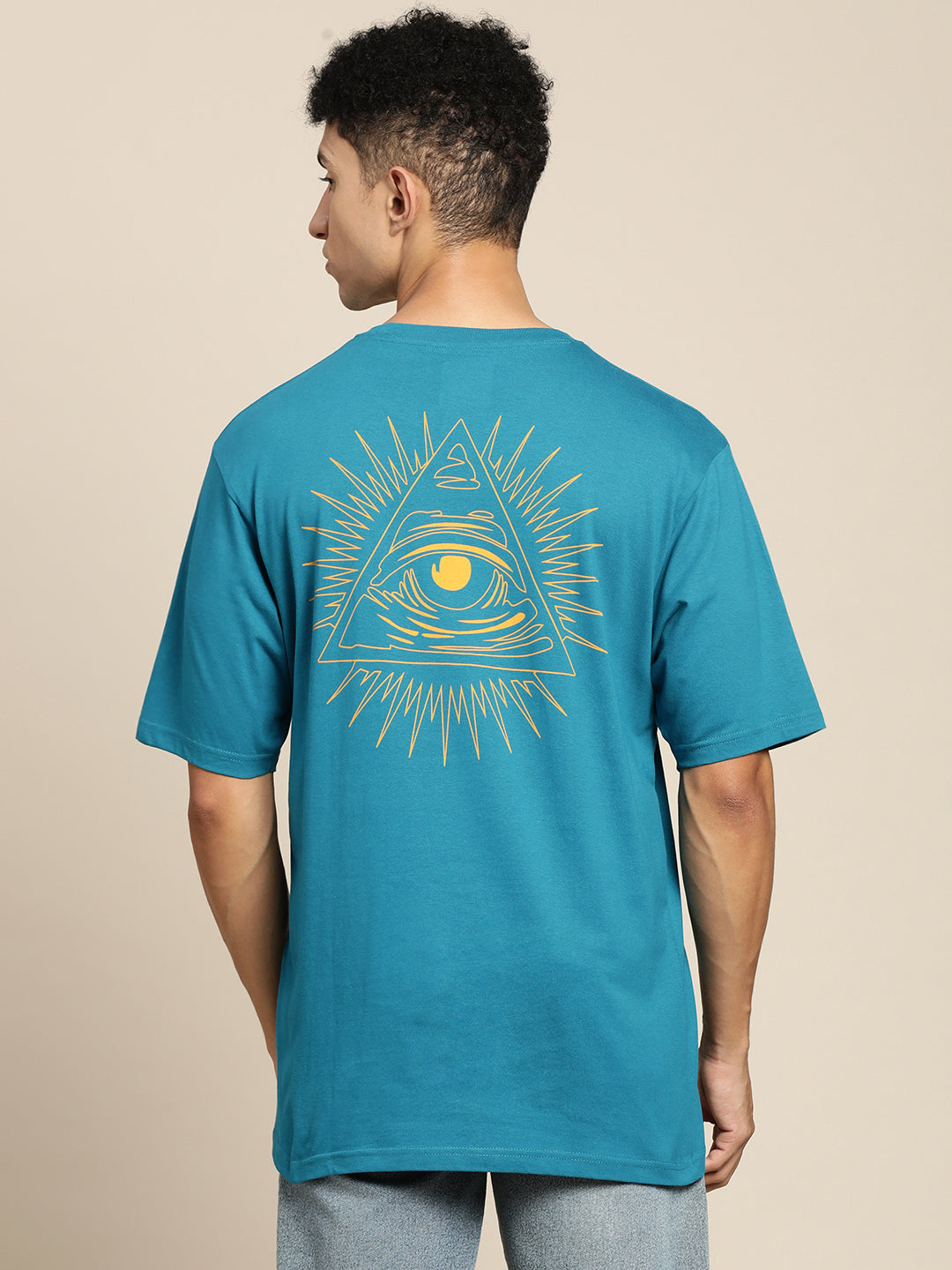 Mens Half Sleeve Round Neck Oversized Fit T-Shirts