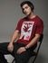 Mens Half Sleeve Drop Shoulder Printed Oversized Fit T-Shirts