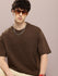 Mens Half Sleeve Round Neck Solid Oversized Fit Tshirts