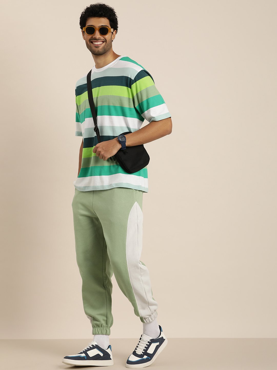 Mens Half Sleeve Round Neck Oversized Fit T-Shirts