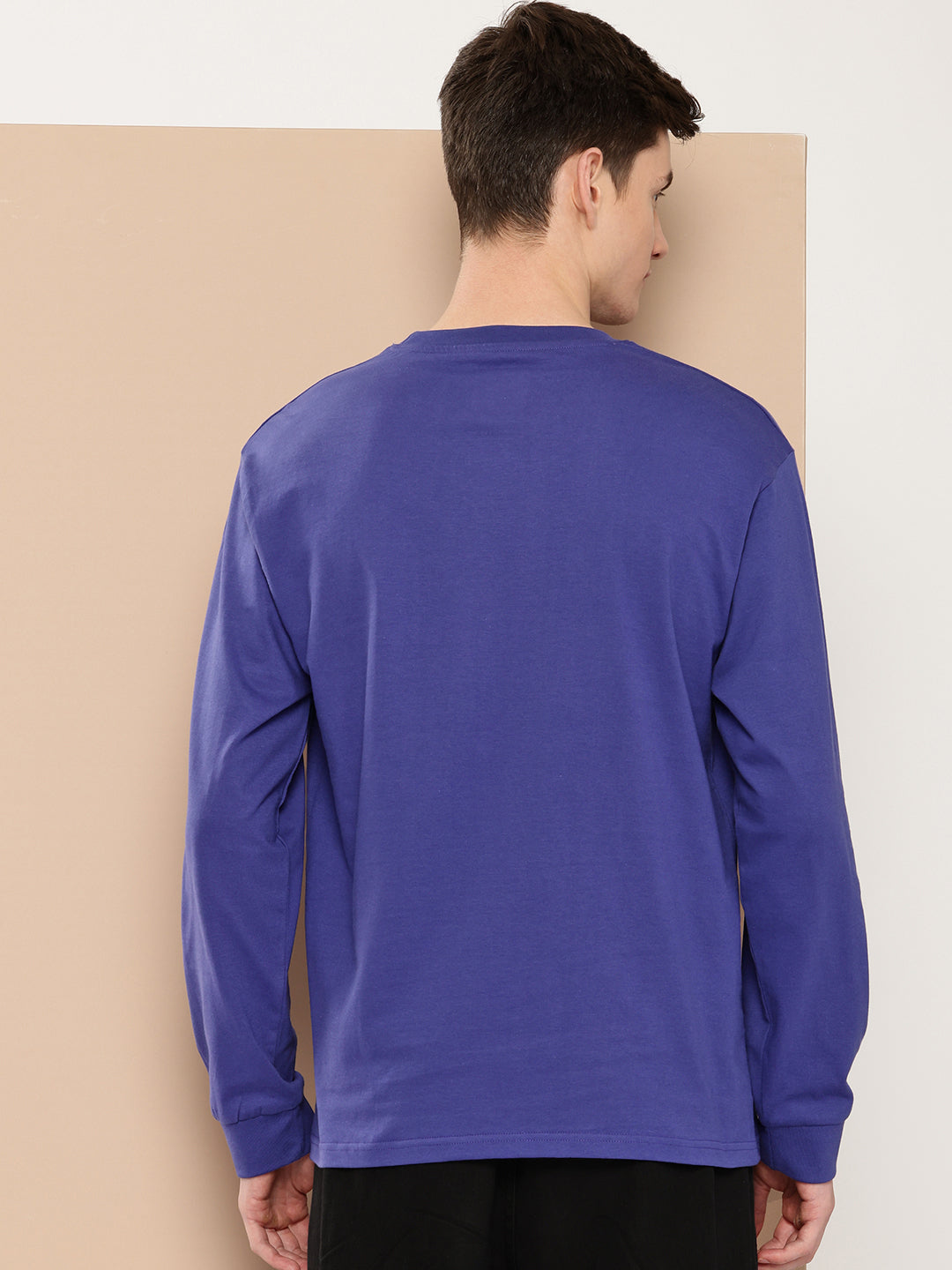 Mens Full Sleeve Round Neck Printed Oversized Fit Tshirts