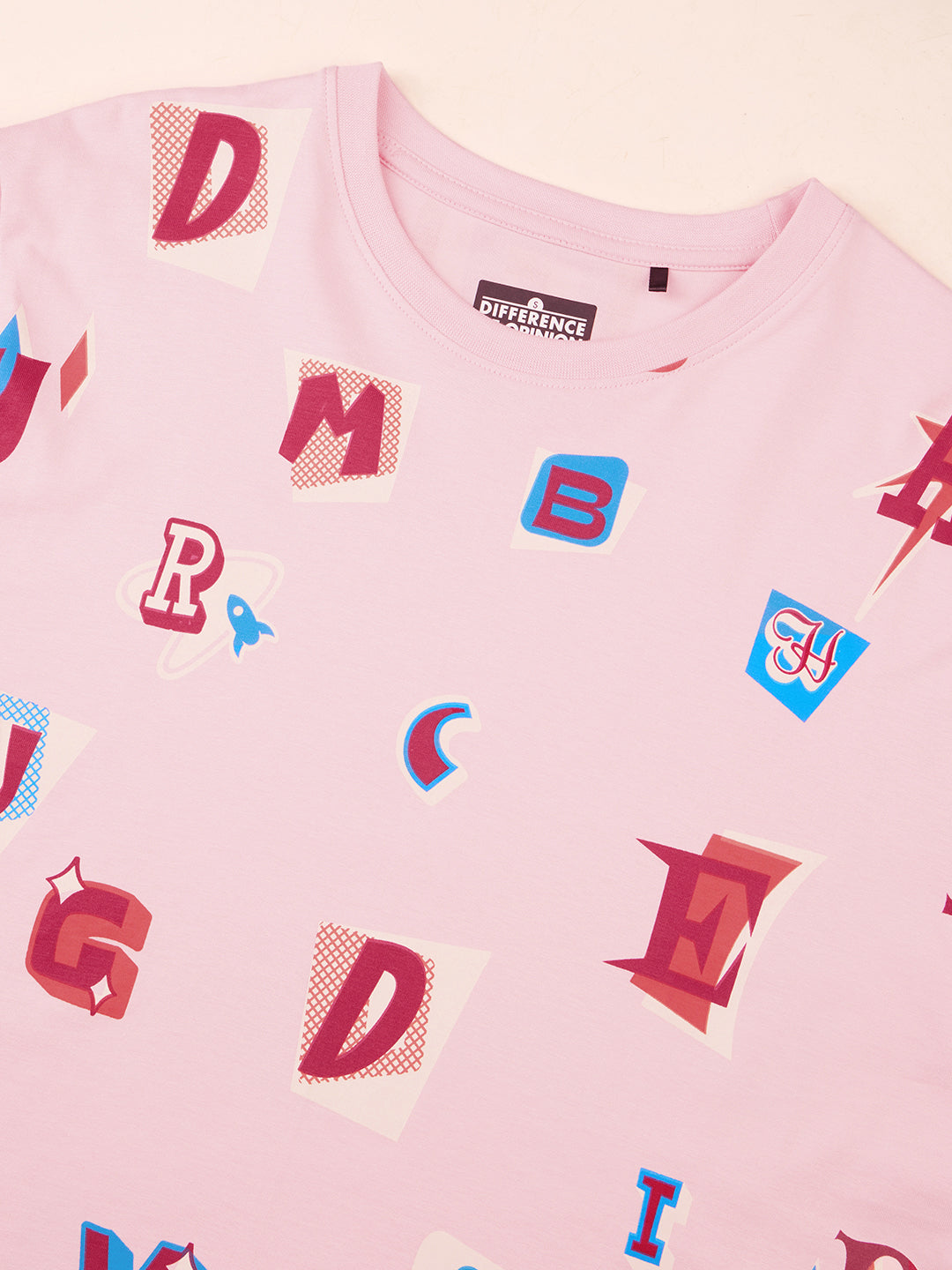 Womens Printed Oversized Cotton T-Shirt