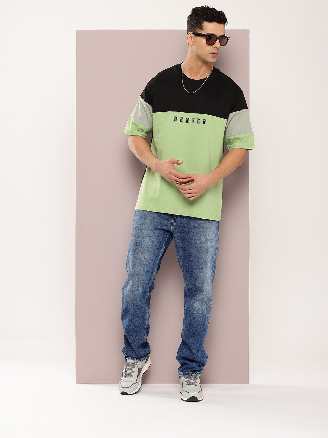 Mens Half Sleeve Round Neck Oversized Fit T-Shirts