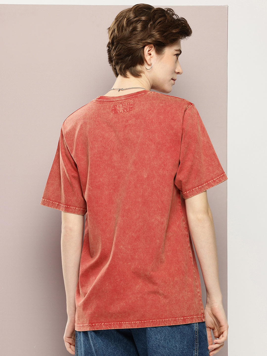 Womens Half Sleeve Round Neck Printed Oversized Fit Tshirts