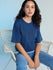 Womens Stud Detailed Oversized Round Neck Tshirt 