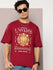 Mens Half Sleeve Round Neck Printed Oversized Fit Tshirts