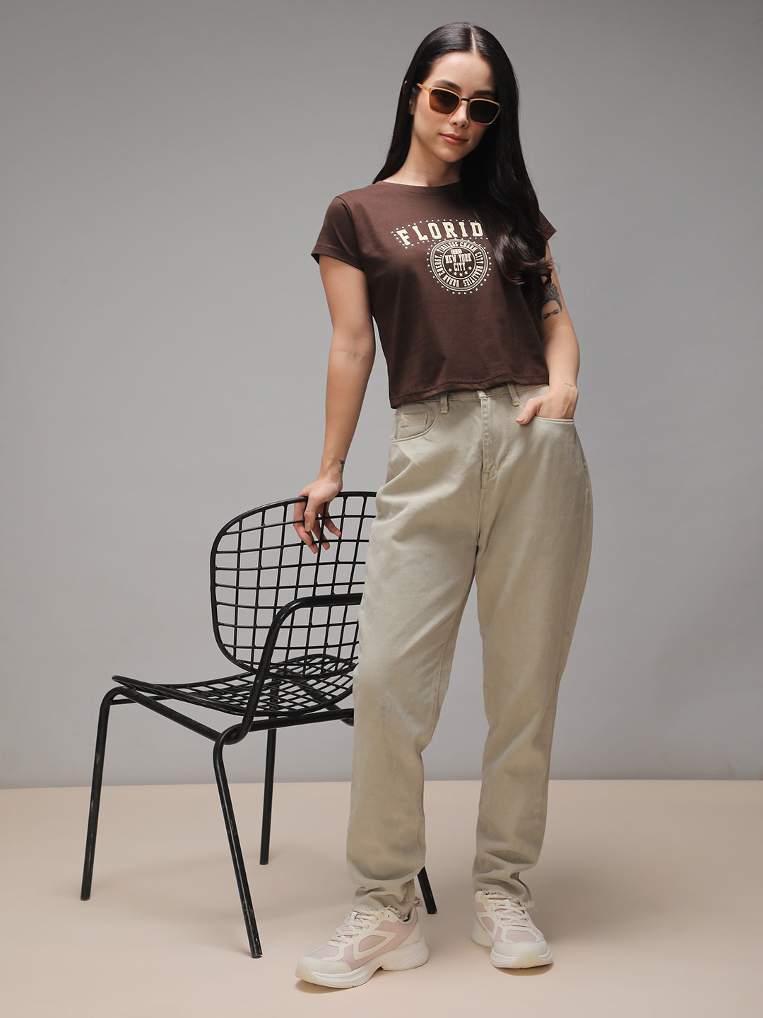 Womens Half Sleeve Round Neck Printed Regular Fit Tshirts