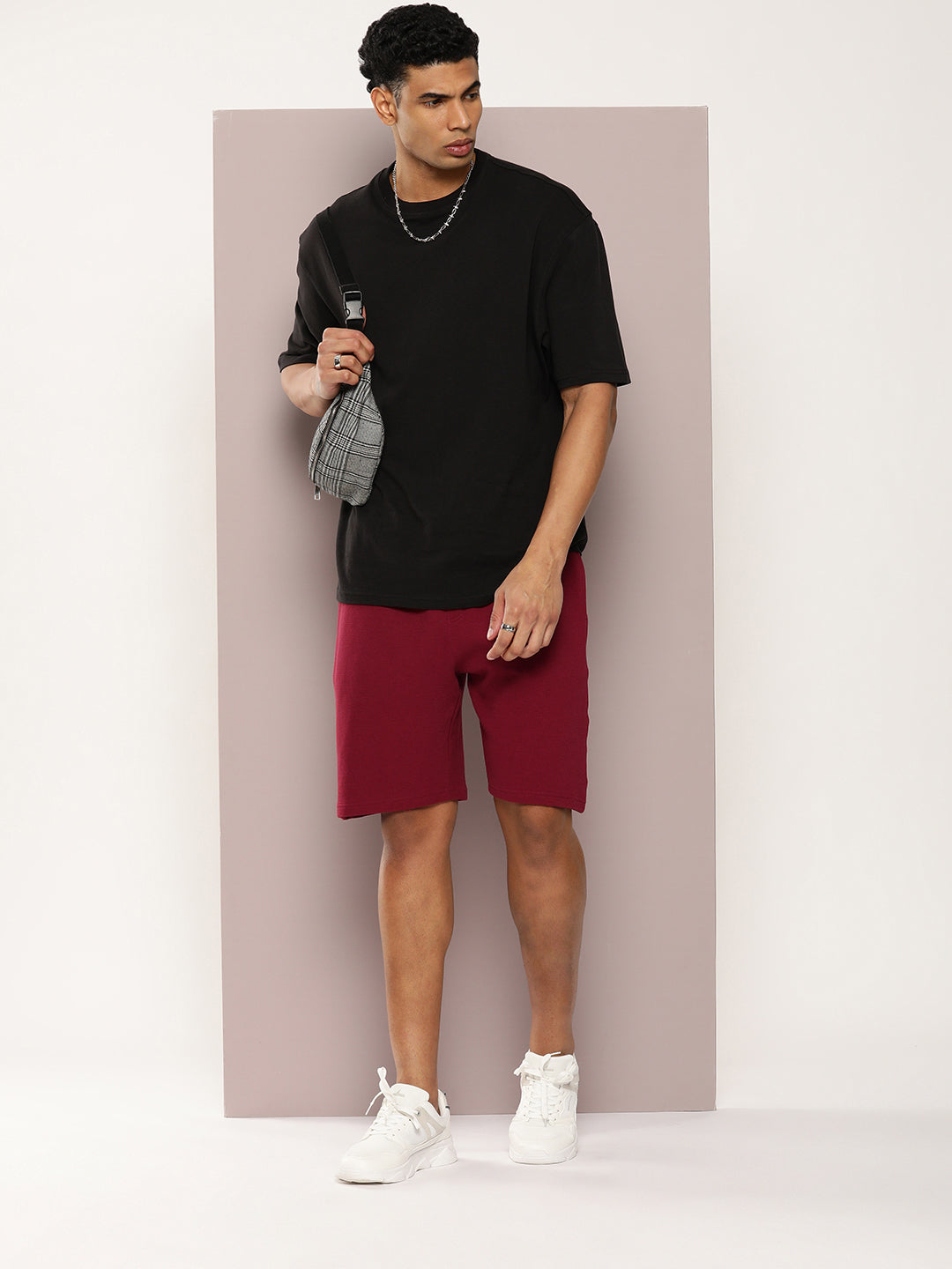 Men Solid Regular Shorts
