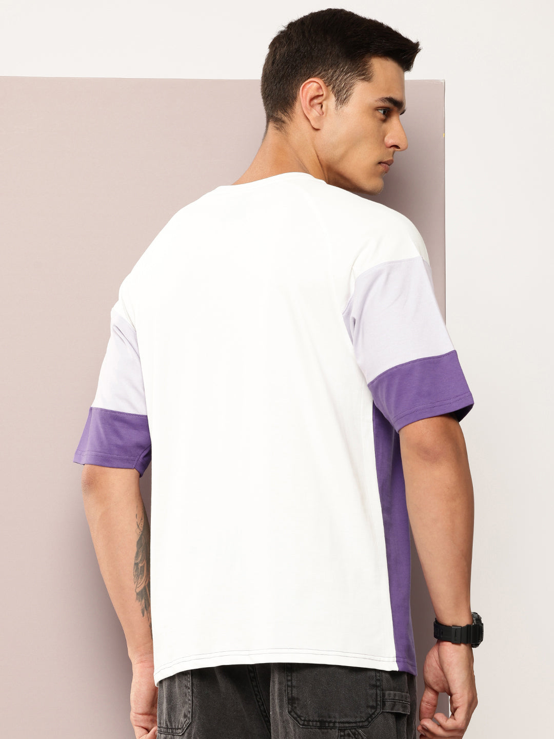 Mens Half Sleeve Round Neck Printed Oversized Fit Tshirts