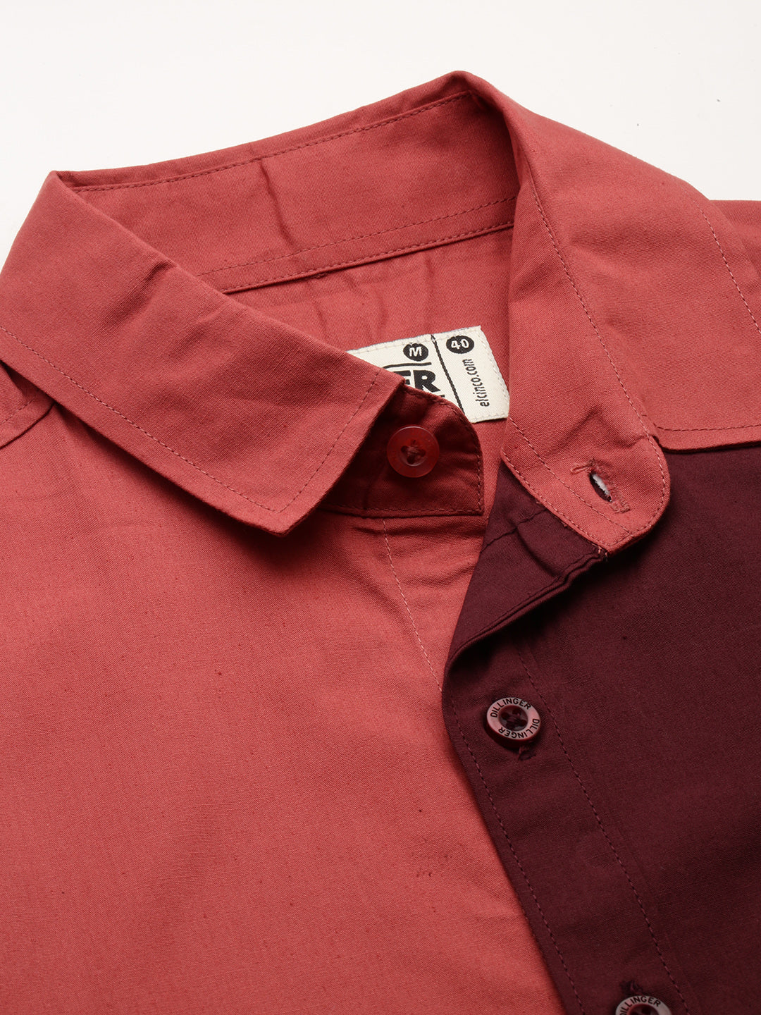 Mens Colourblocked Full Sleeve Shirt With Pocket