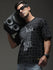Mens Half Sleeve Drop Shoulder Printed Oversized Fit T-Shirts