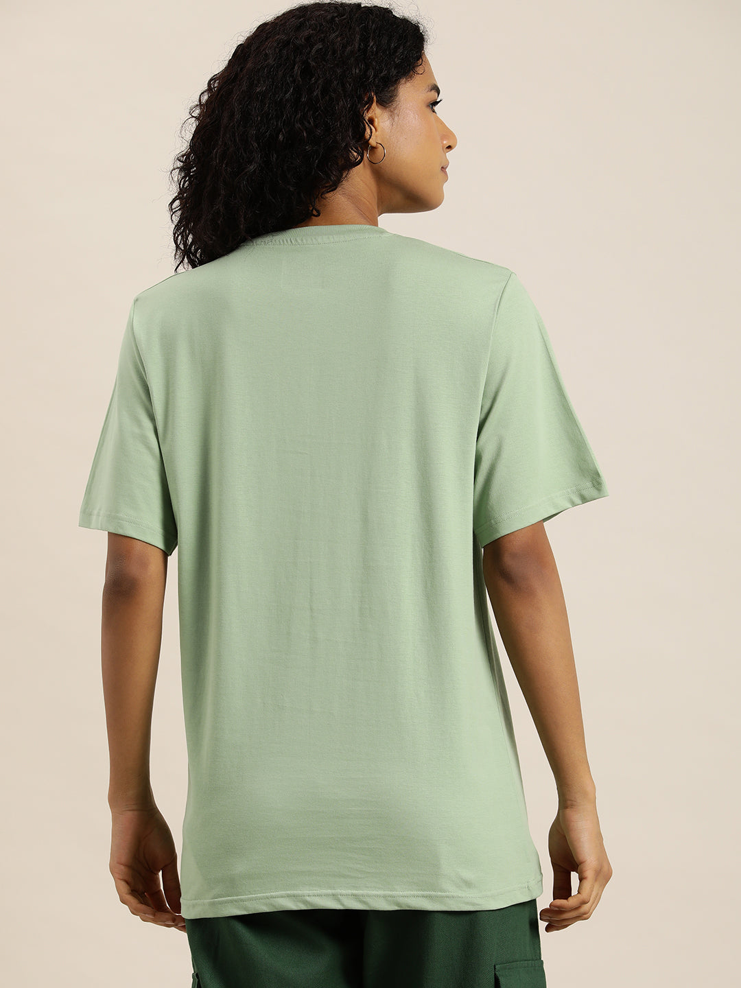 Womens Half Sleeve Round Neck Oversized Fit T-Shirts