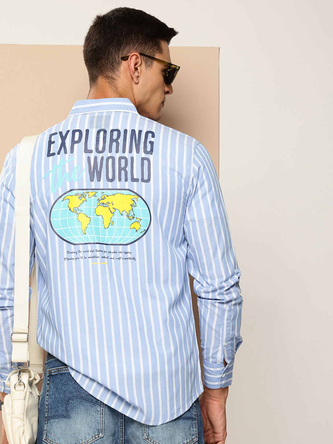 Men Striped Full Sleeve Casual Shirt With Pocket