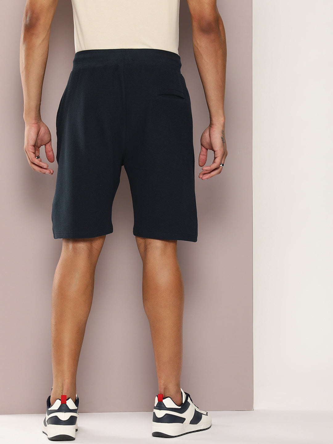 Men Solid Regular Shorts