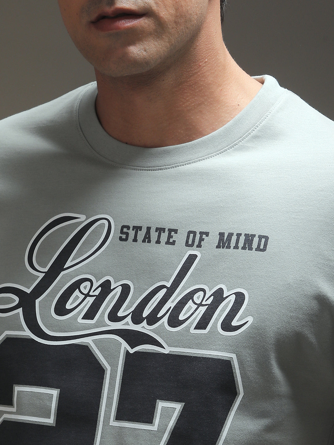 Mens Half Sleeve Round Neck Printed Oversized Fit Tshirts