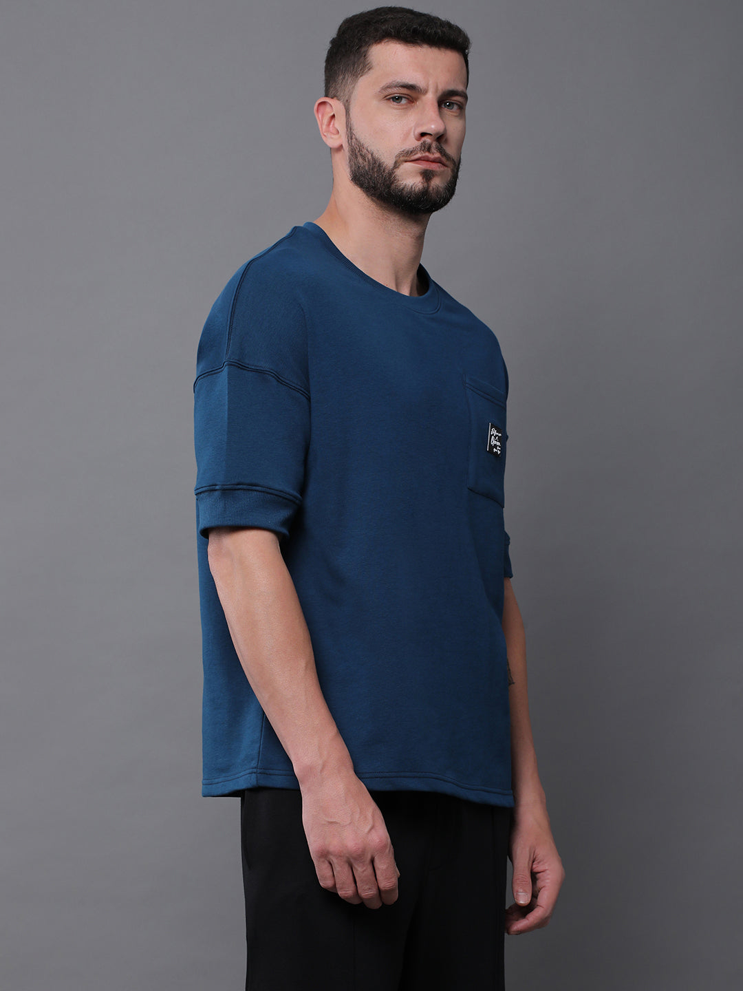 Mens Half Sleeve Round Neck Oversized Fit T-Shirts