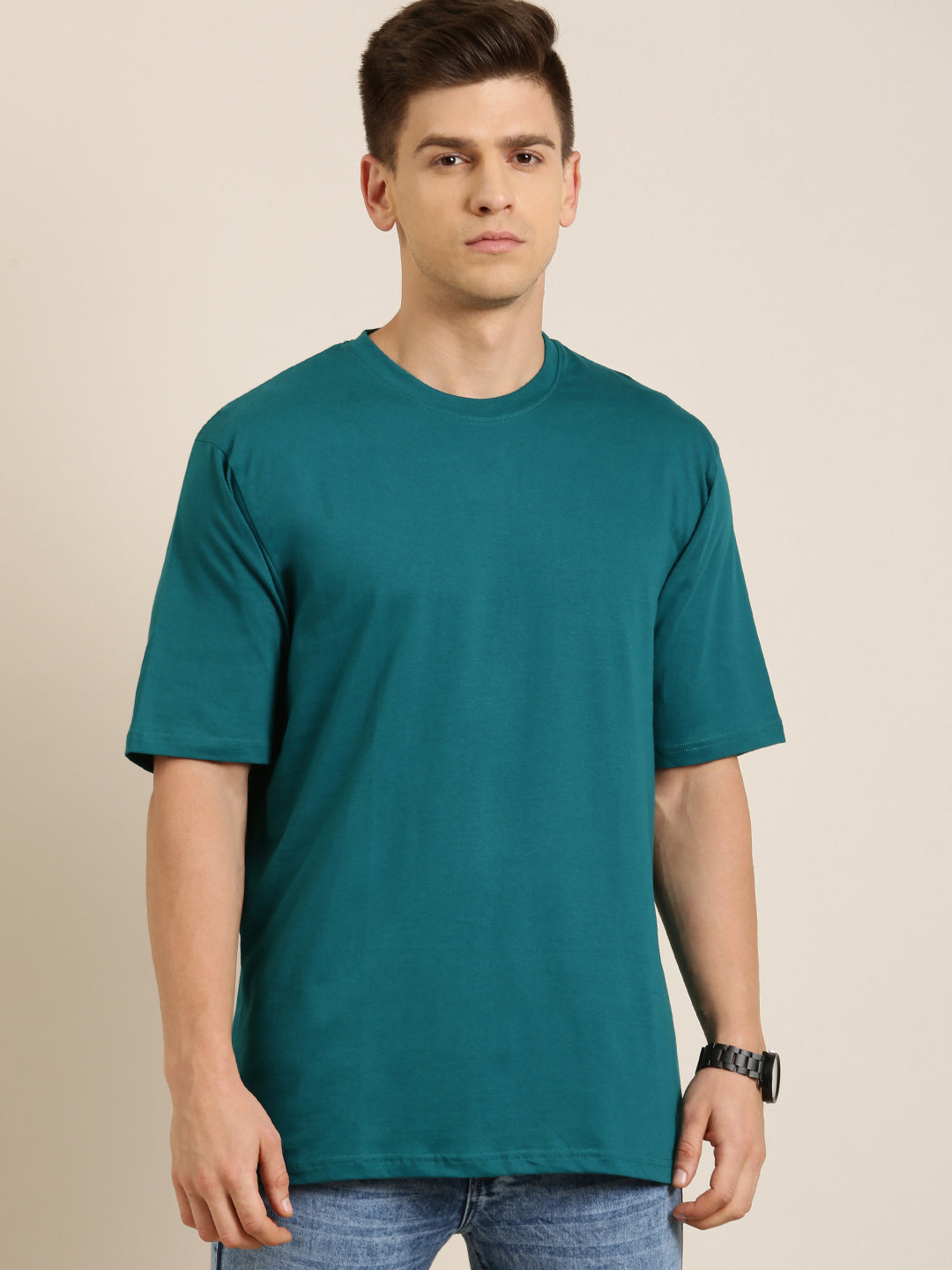 Mens Half Sleeve Round Neck Oversized Fit T-Shirts