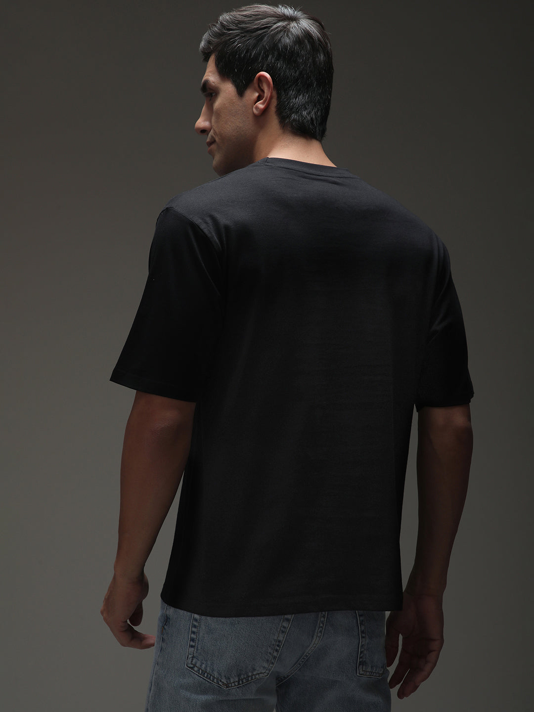 Mens Half Sleeve Round Neck Printed Oversized Fit Tshirts