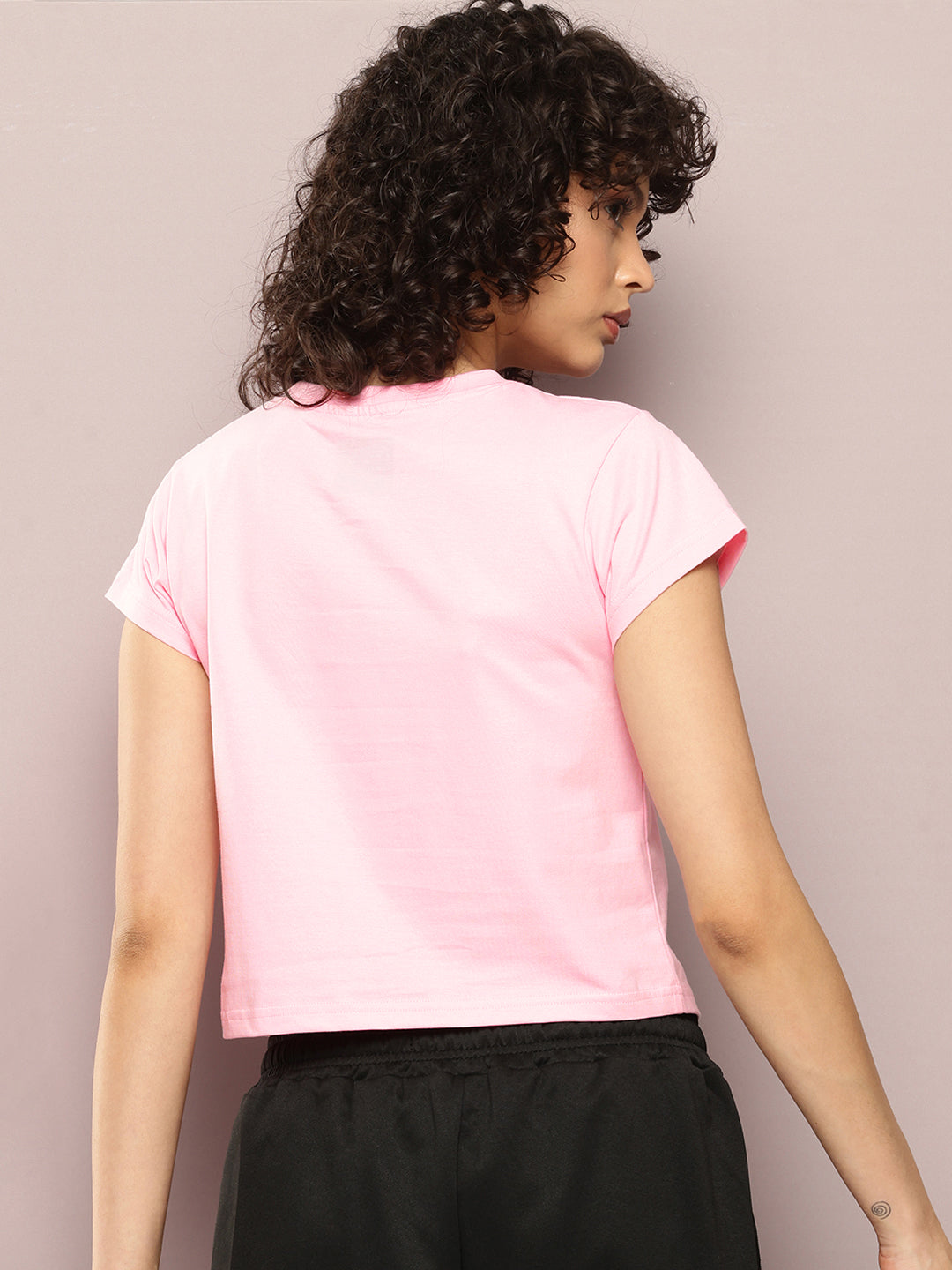 Womens Half Sleeve Round Neck Printed Regular Fit Tshirts