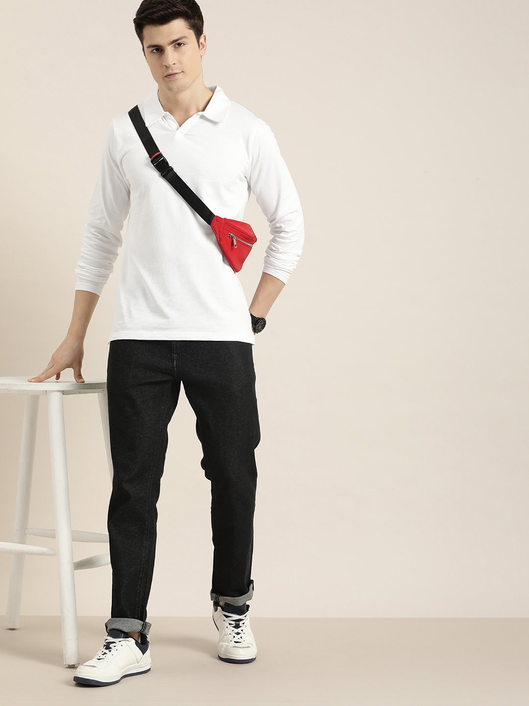 Mens Full Sleeve Regular Fit Polo T-Shirts